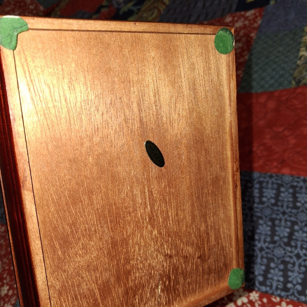 Floral Tapestry in Wooden Jewelry Box - Picture 5 of 7